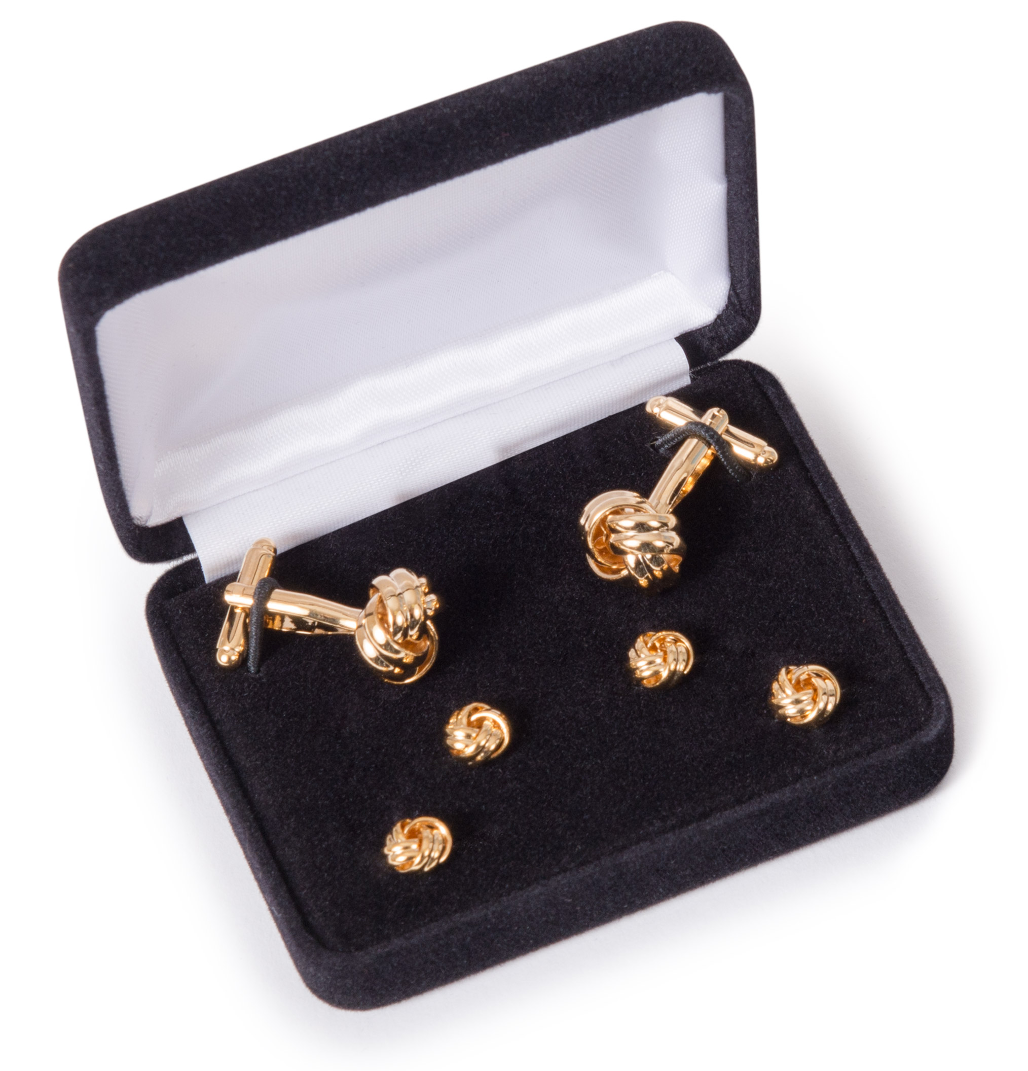 Gold knot cufflinks