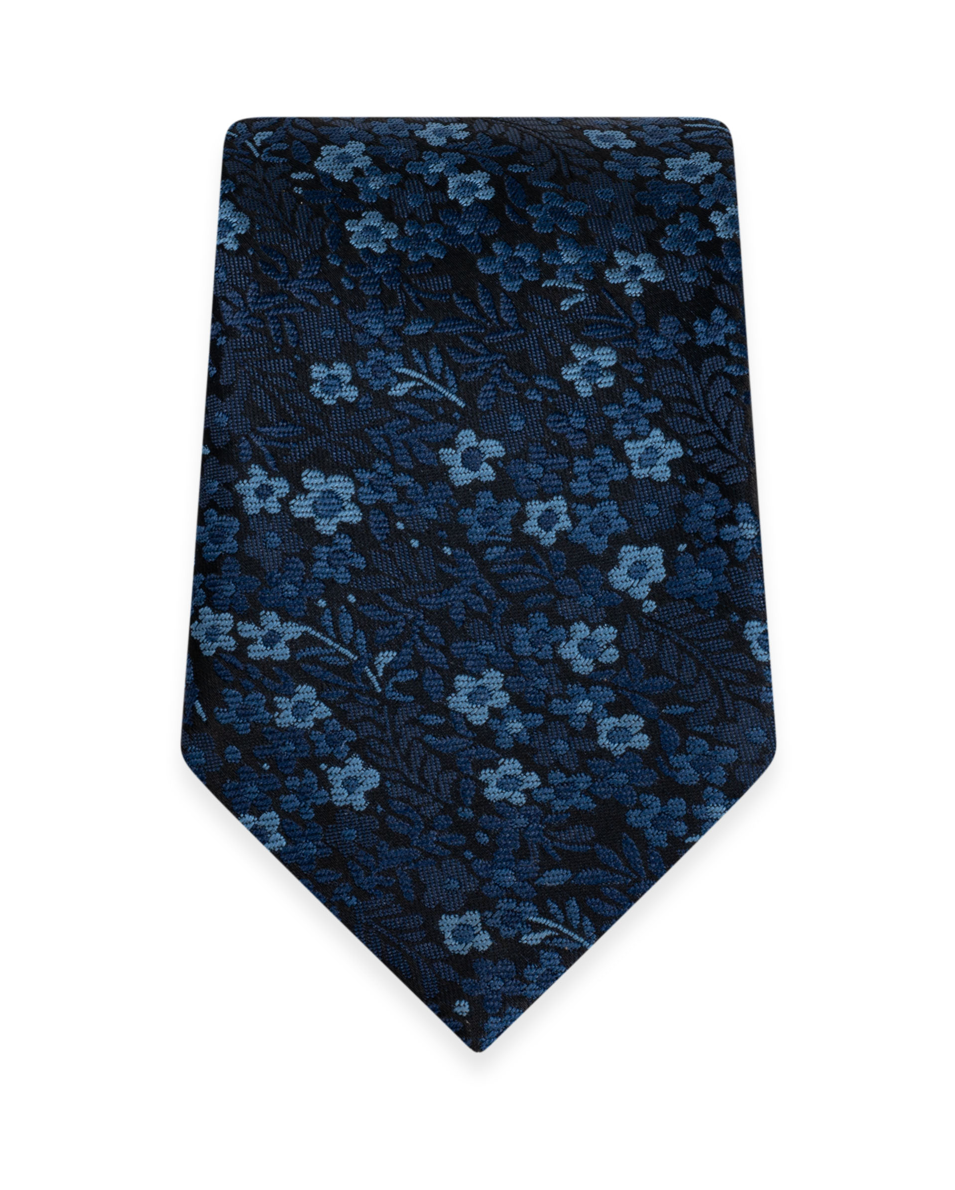 Floral navy tie